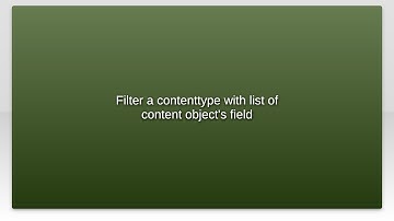 Filter a contenttype with list of content object