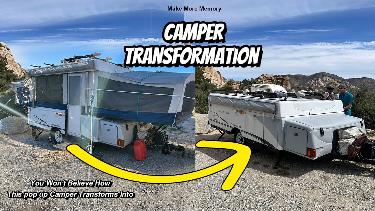 Pop up Camper, Amazing Camper Transformation !  Make More Memory l Sista Journeys