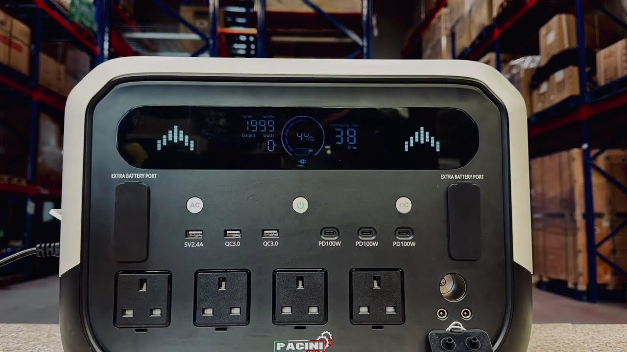 ⚡ Experience super-fast charging with the PRO2400 Pacini Portable Power Station