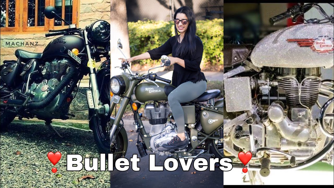 Bullet Lovers Tiktok Videos💕Best modified ❣️Bullet bikes With Crystal. 🔥Girl in bullet attitude🔥