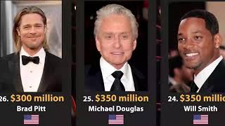 Top 32 Richest Actors in The World 2023