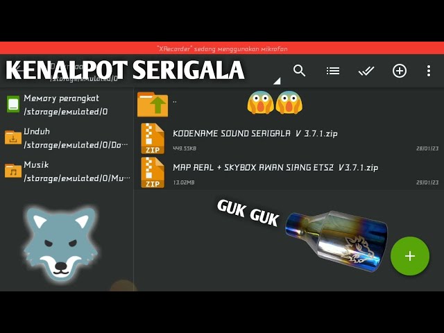 TUTORIAL!!! CARA PASANG KENALPOT SERIGALA BUSSID V3.7.1 class=