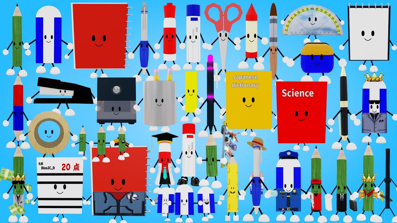 How to Get All 46 Characters in Stationeries After School [Roblox]