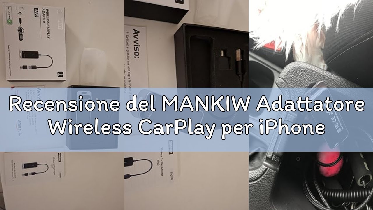 Recensione del MANKIW Adattatore Wireless CarPlay per iPhone, Upgrade da Cablato a Senza Fili, Dongl