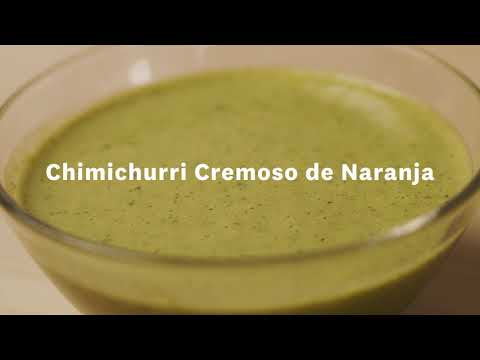 Thumbnail to launch Creamy Orange Chimichurri Spanish video