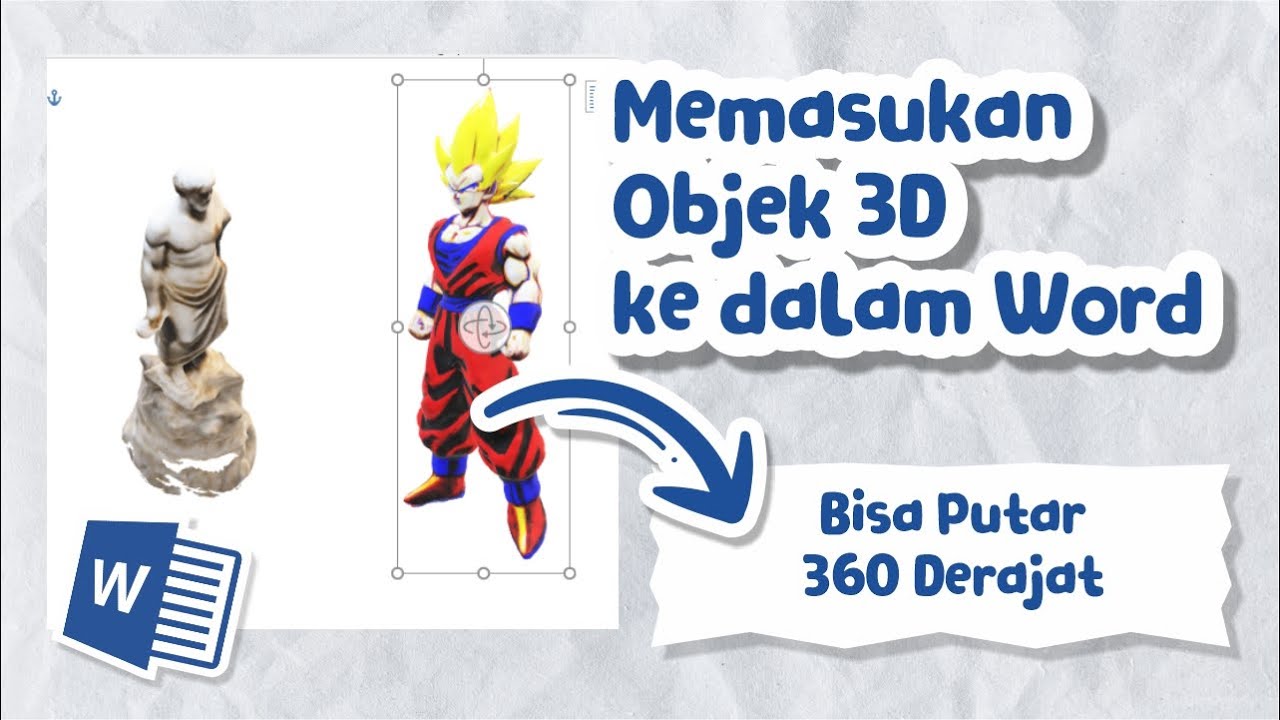 Memasukan Objek 3D di MS Word - YouTube