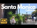 🚶🏻The Third Street Promenade | Downtown | Santa Monica Pier | Santa Monica | California | 🇺🇸USA [4K]