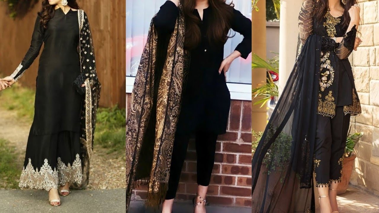 black dress design for girl/black dress design for girl simple/black