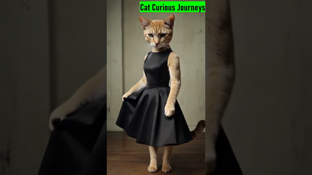 Cat in Beautiful Dress 