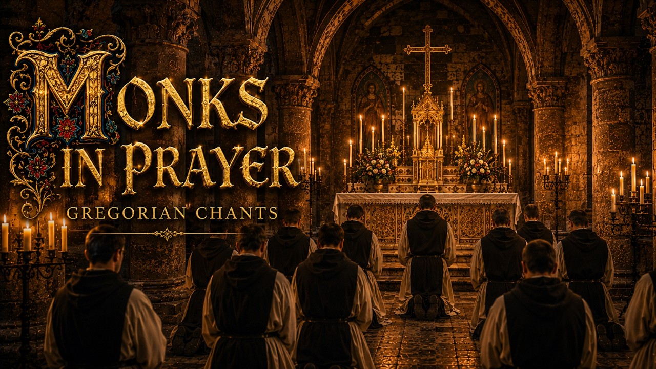 Gregorian Chants for Prayer | Monks in Adoration Before the Altar
