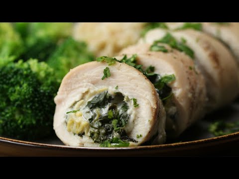Video: Chicken Roll With Pineapple And Spinach