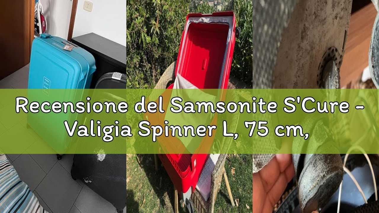 Recensione del Samsonite S'Cure - Valigia Spinner L, 75 cm, 102 L, nero (Black)