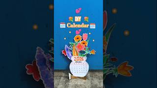 DIY Desk Calendar 2026 🌸| Cute Calendar idea #shorts #diy#craftideas