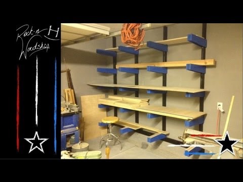 DIY Wood Lumber Rack - YouTube