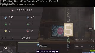 Make a Move (Speed Up Ver.) [A r M i N's Extra] 99.66% 253/253 + HardRock FC