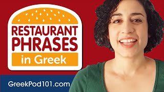 All Restaurant Phrases You Need in Greek Learn Greek in 22 Minutes!