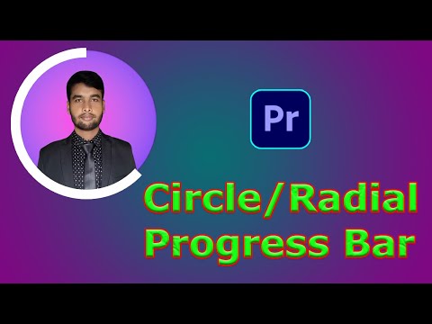 How to create circular progress bar in adobe premiere pro / Radial progress bar in premiere pro
