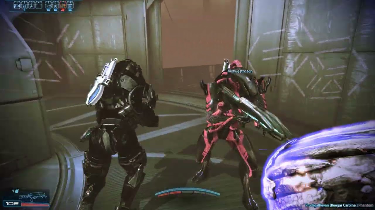 Mass Effect 3 Turian Ghost Infiltrator, Firebase Dagger - Cerberus, Platinum.(Sub-20)