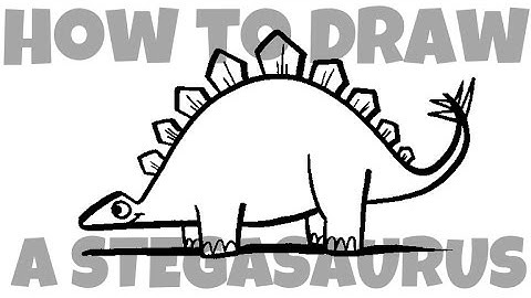 How to Draw a Stegosaurus