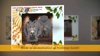Cute donkey 3D hoodie