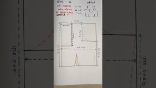 size 32- measurement for blouse back said