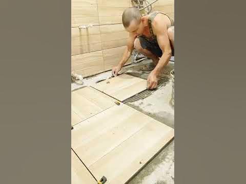 КАК ПРАВИЛЬНО ЛОЖИТЬ ПЛИТКУ НА ПОЛ - YouTube