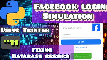 Facebook Login and Signup Simulation in Python using Tkinter (fix database error)
