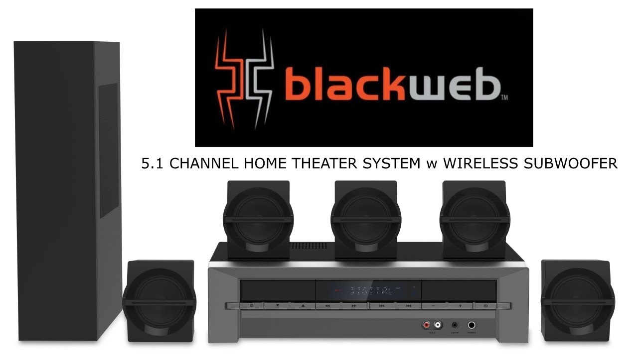 blackweb 5.1 home theater system setup