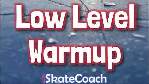 Low level ice skating warmup for figure skaters beginner drills to get you ready for a good skate