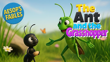 Aesop’s Fables #006 | The Ant and the Grasshopper | Moral Story for Kids