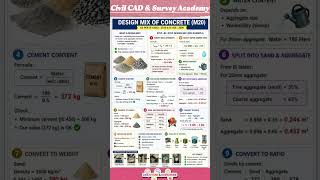 M20 Concrete Design Mix Formula Explained | Civil Engineering Mix Design Tutorial#concert