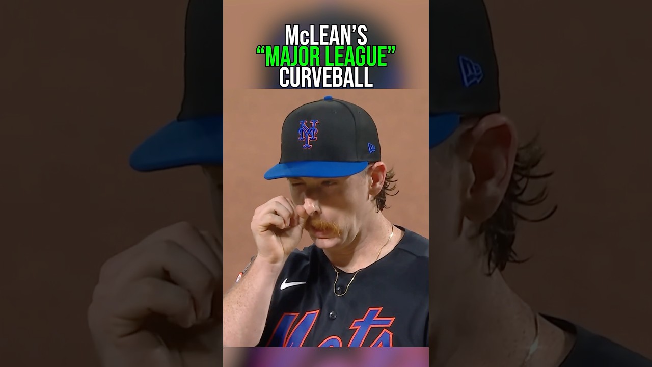 Nolan McLean's spin rate on this was 3595 RPM (And no he really didn't put a booger on the ball lol)