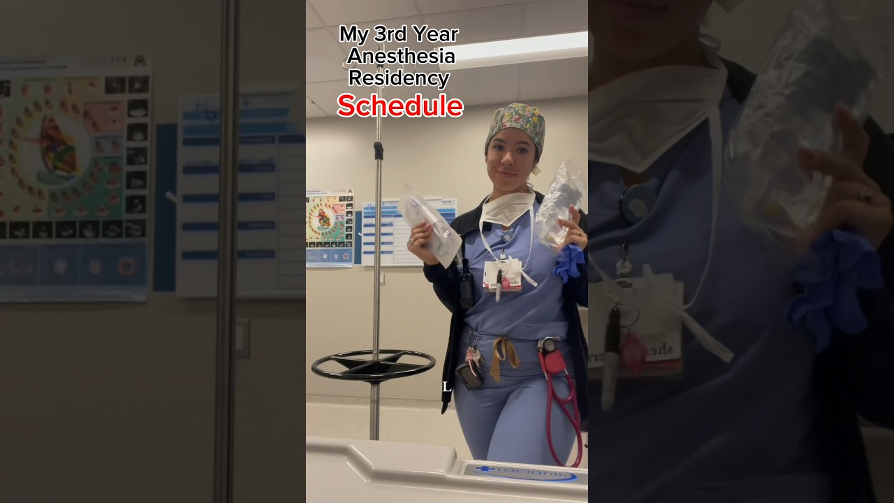 💉 3rd Year Anesthesia Residency Schedule #anesthesiology #rotation