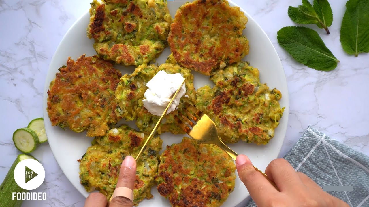ZUCCHINI GOAT CHEESE FRITTERS healthy, glutenfree, lowcarb, keto
