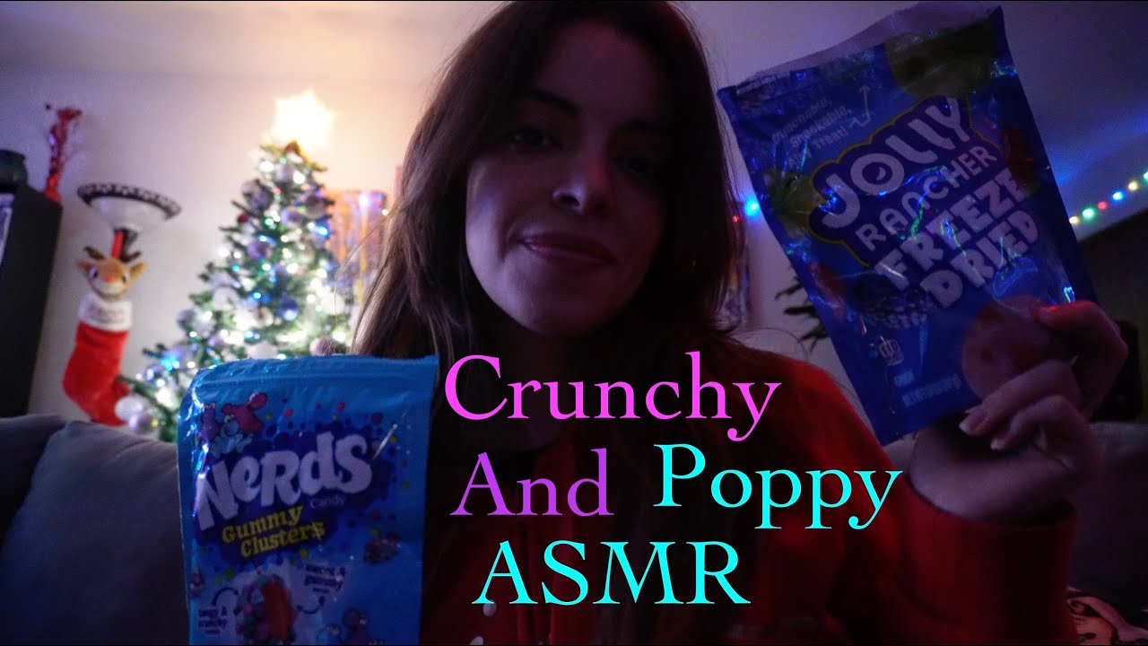 Crunchy & Popping Candy ASMR 🍬 Freeze-Dried Jolly Ranchers, Nerds Gummy Clusters | Mouth Sounds