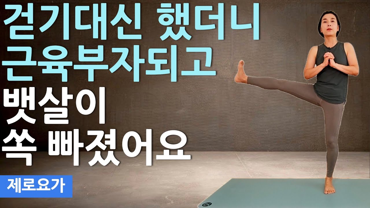 중년이후 노화를 막는 간단한 다이어트 동작, 걷기대신 꼭 하세요 / lose belly fat | 제로요가 Joanne