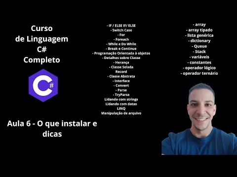 Curso C# Completo Grátis 2025 - Aula 6  - O que instalar e dicas