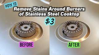 How To Remove Stains Around Burners of Your Stainless Steel Cooktop - Frigidaire Gallery Cooktop screenshot 4