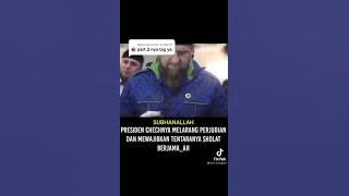Ramzan kadyrov presiden chechnya yang mewajibkan seluruh stafnya untuk bersholawat. pantut di contoh