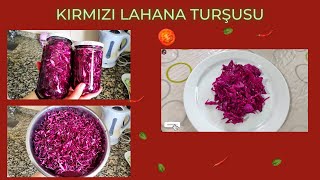 KIRIMIZI LAHANA TURŞUSU #turşutarifi #lahana #keşfet #tarif