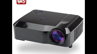 3800 Lumens LED Projector - CVAFJ-E438-Black