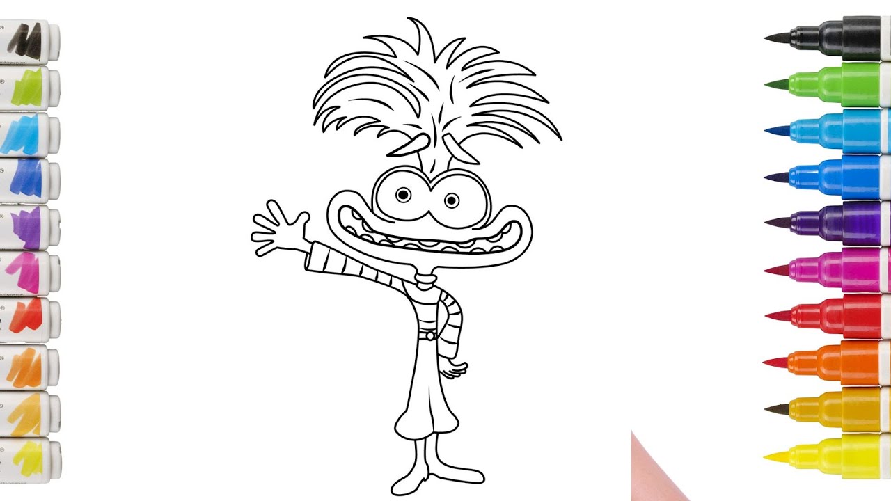 How to Draw Anxiety | Inside Out 2 | @DC24-7 Coloring