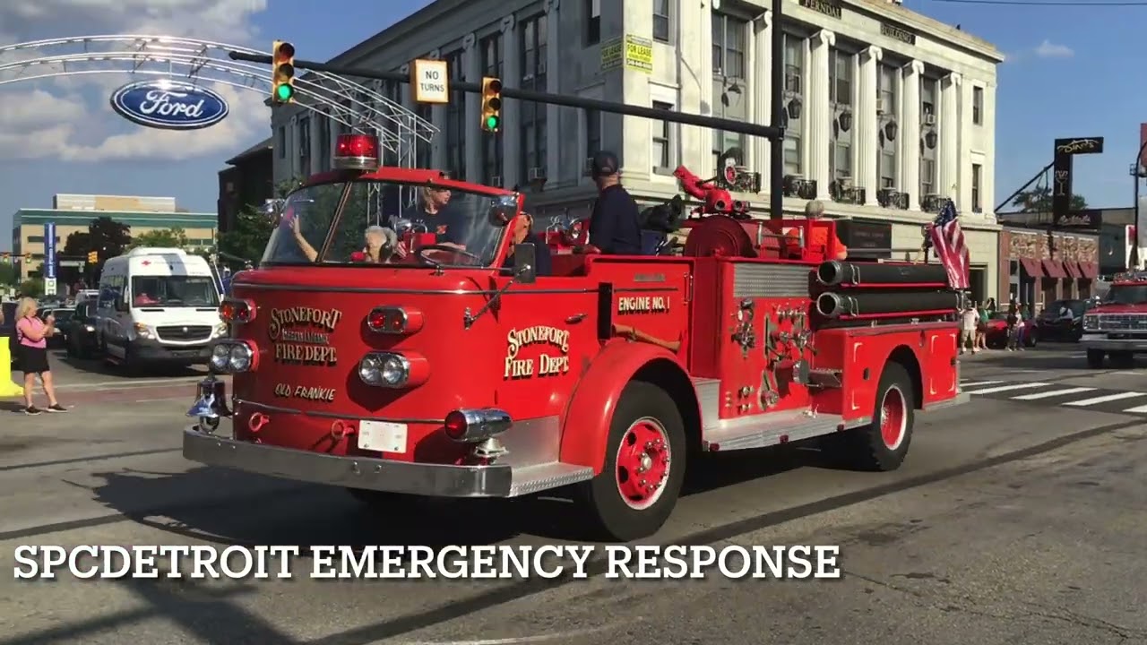 Ferndale Michigan Emergency Vehicle Parade Dream Cruise 2022 YouTube