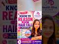 💇♀️✨ HAIR FALL: Know the Root Cause and proper advice @ Health Bliss Clinic ✨💇♂️ 📞 9987038237