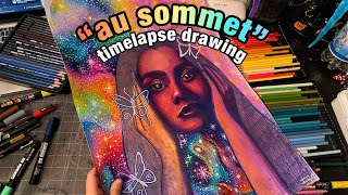 “Au sommet” Timelapse Drawing - isabella.drawsss