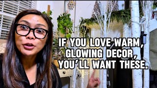 5-Piece Lighted Birch Tree Set | Indoor & Outdoor Christmas Decor Setup + Unboxing #christmasdecor 