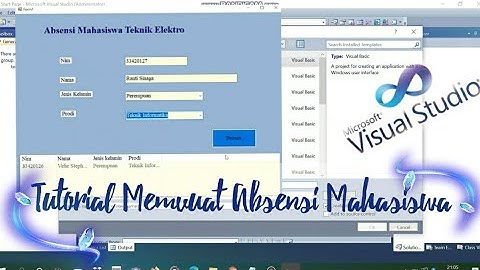 Tutorial Membuat Aplikasi Absensi Mahasiswa || VB.Net