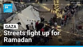 'Joy amid the destruction': Gazans decorate rubble-strewn streets for Ramadan • FRANCE 24 English
