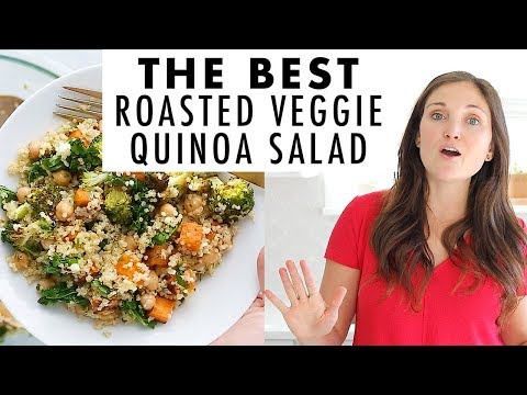 The BEST Roasted Veggie Quinoa Salad