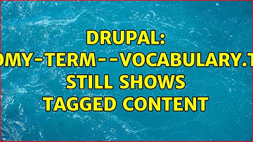 Drupal: taxonomy-term--vocabulary.tpl.php still shows tagged content